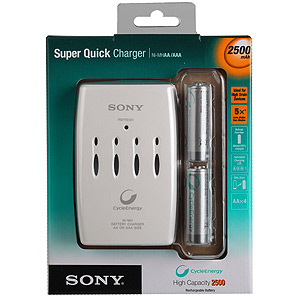 [BCG34HRE4] Sony Refresh Charger + 4x2500mAh (10/360)