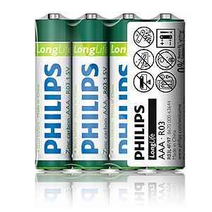Philips R03 LONG LIFE [R03-P4/01S] (48/1296/62208)