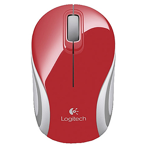 910-002737  Logitech M187 Wireless Mini Mouse Red USB (8)