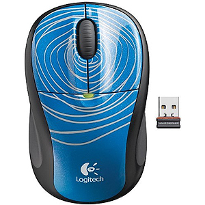 910-002177  Logitech M305 Wireless Mouse Blue Swirl USB (10/700)