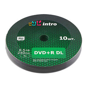 Intro DVD+R DL 8x 8.5Gb Shrink (10) (10/600/24000)