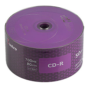 Intro CD-R 700mb 52x Shrink (50) (50/600/18000)