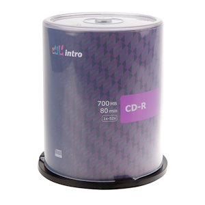 Intro CD-R 700mb 52x Cake (100) (100/600/25200)