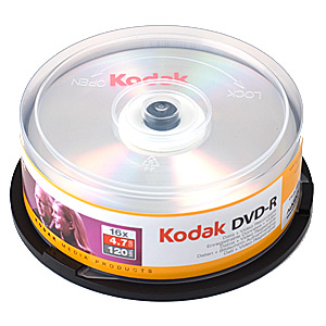 Kodak DVD-R Cake 16 (25) (25/600/21600)