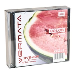 Vermata DVD+RW 4,7Gb 4x Slim (5) (5/200/8400)