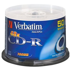 43351 Verbatim CD-R 700mb, 52x, Cake (50) (50/200/16000)