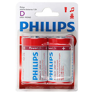 Philips LR20-2BL POWERLIFE [LR20-P2/01B] (24/96/5760)