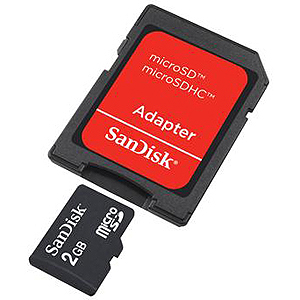 Sandisk Micro SD 02 Gb + adapter (50)
