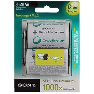 Sony HR6-2BL 2100mAh + D-size adaptor [NHAAB2KX2D] (20/60)