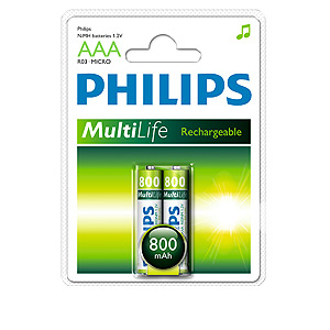 Philips HR03-2BL 800 mAh [R03B2A80/10] (2/24/15552)