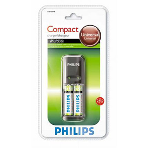 Philips Compact Charger SCB1280 + 2  2450 mAh (4)