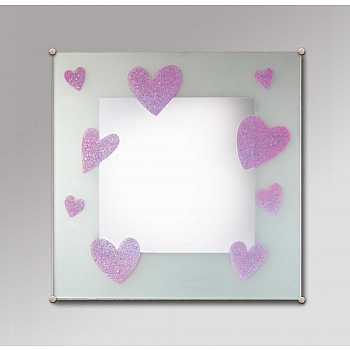 Innova 40*40 Frosted Glitter Hearts M7539