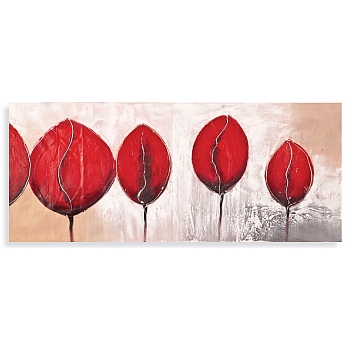 Innova FP02434 WINE RED BUDS fully hand painted canvas 50x120cm  