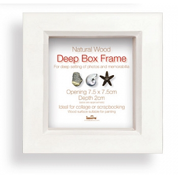Innova PI02369 Box frame WHITE 7.5x7.5cm/3x3