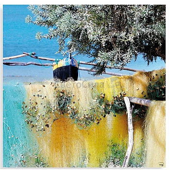 Innova FP04041 Glass Art Fishing Nets in Madagascar 70x70cm (3)