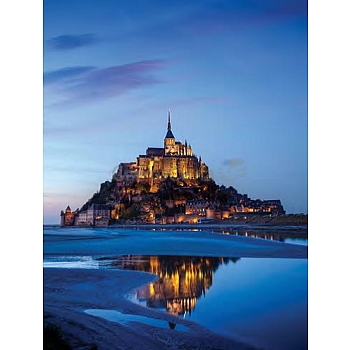 Innova FP02835 Glass Art Mont St.Michel, France 60x80cm (3)