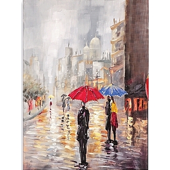 Innova FP02439 SPRING RAIN fully hand painted canvas 70X90cm  