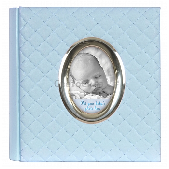 Innova Q8906340 / 200  10*15 Baby Quilted BookBound Memo (BLUE) (6)