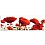 Innova 40x120cm Red Poppies FP01446