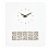 Innova W04939  32*36cm Casa White Clock (3)
