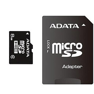 A-Data Micro SDHC 08 Gb Class 10 + adapt (10)