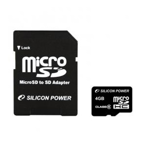 Silicon Power Micro SDHC 08 Gb Class 6 + adapt (10)