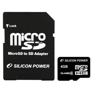 Silicon Power Micro SDHC 04 Gb Class 6 + adapt (10)
