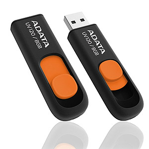 - A-Data 08 Gb UV120 Black/Orange