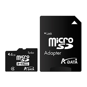 A-Data Micro SDHC 04 Gb Class 4 + adapt (10)