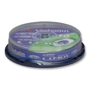 43480 Verbatim CD-RW 700mb, 8-12x, Cake (10) (10/200/10000)