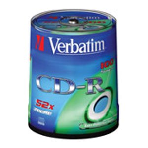 43411 Verbatim CD-R 700mb, 52x, Cake (100) (100/400/20000)