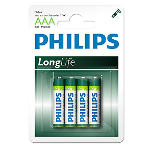 Philips R03-4BL LONG LIFE [R03-P4/01B] (48/864/25920)