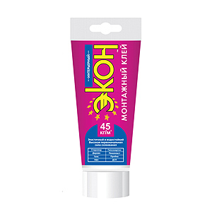 Экон Монтажный клей Интерьерный, туба 200 г (12)