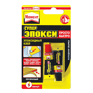 Момент СУПЕР ЭПОКСИ Прозрачный, 2х25 мл. (8/32)