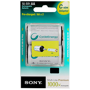 Sony HR6-2BL 2100mAh + C-size adaptor [NHAAB2KX2C] (20/60)