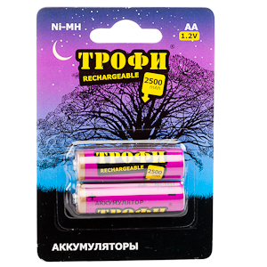 Трофи HR6-2BL 2500 mAh (20/240/11520)