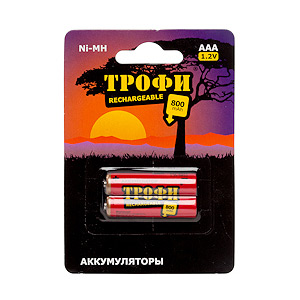 Трофи HR03-2BL 800 mAh (20/240/17280)