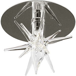 DK30 CH/WH Светильник ЭРА декор звездочка на ножке G4,20W,12V, хром/прозрачный (50)