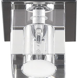 DK24 CH/WH Светильник ЭРА декор куб стеклянный малый хром/прозрачный (50)