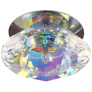 DK12 CH/MIX Светильник ЭРА декор хрустальный плафон хром/перламутр (30)