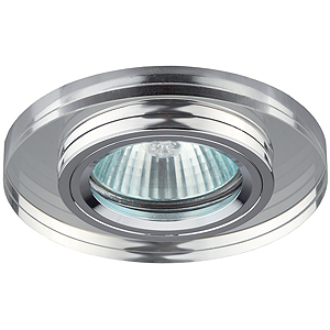 DK7 CH/WH Светильник ЭРА декор стекло круглое хром/зеркальный (50)