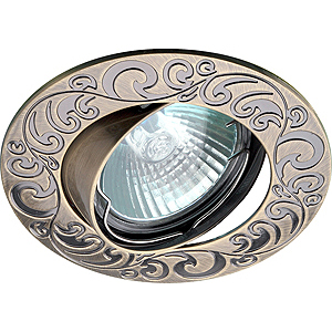 KL26 А SC Светильник ЭРА литой пов. лианы 1 MR16,12V, 50W медь (100/1400)