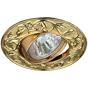 KL11A GD Светильник ЭРА литой пов. лианы MR16,12V, 50W золото (100/1400)