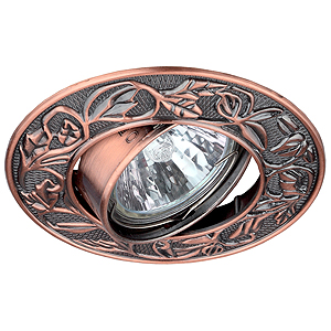 KL11A SC Светильник ЭРА литой пов. лианы MR16,12V, 50W медь (100/1400)