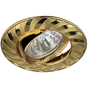 KL7A GD Светильник ЭРА литой пов. колесо MR16,12V, 50W золото (100/1400)