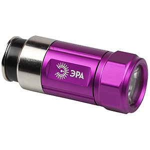 A2M-pink Фонарь ЭРА Авто 0.5W LED, алюм, аккум NiMH, зарядка 12V (24/144/1728)