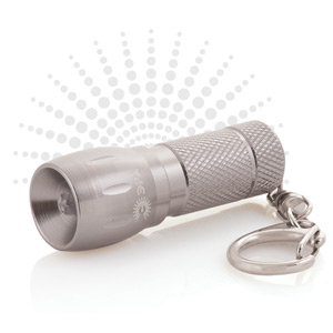 B25 Фонарь ЭРА LED брелок, алюм, бат в компл, бл (24/240/2880)