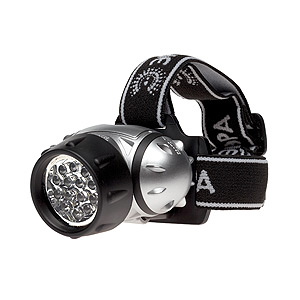 G14 Фонарь ЭРА Налобный 14xLED, 3хААА, бл (25/100/800)