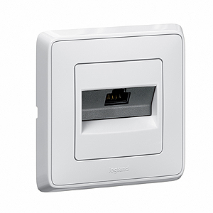 773638 Legrand Тлфн. розетка RJ-11 БЕЛ CAR (10)