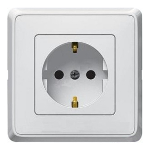 773621 Legrand Розетка с заземл. с шт. БЕЛ CAR (10/100)